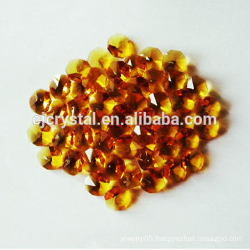 Wholesale topaz faceted octagon beads,crystal beads